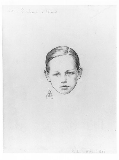 Arthur Rimbaud (1854-91) a los 12 años, 29 de abril de 1897, Roche de Paterne Berrichon